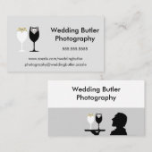 Visitekaartje voor huwelijksservice (Voorkant / Achterkant)