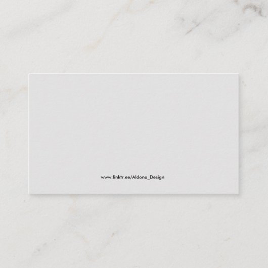 Visitekaartje voor illustrator (Achterkant)