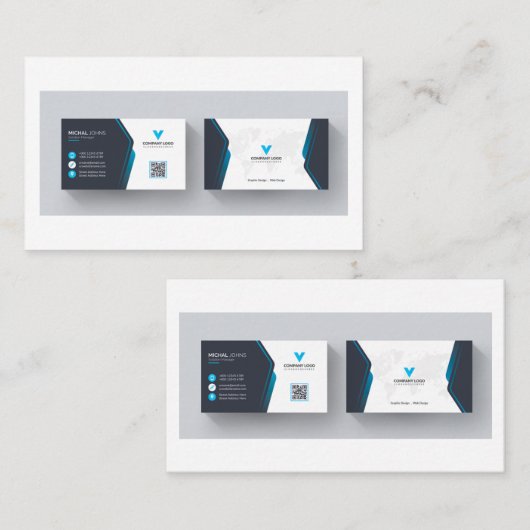 Visitekaartje voor ingenieurs en bedrijven (Voorkant / Achterkant)