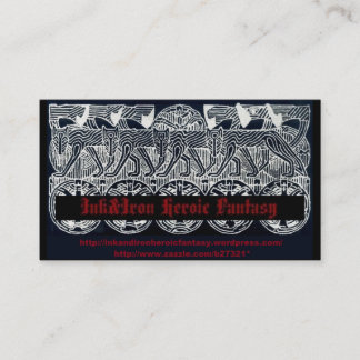 Visitekaartje voor inktviscoop en ijzerhars