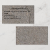 Visitekaartje voor installatie en reparatie van de (Voorkant / Achterkant)