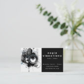 Visitekaartje voor installatie van zwart-audio-ste (Staand voorkant)