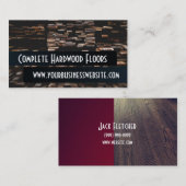 Visitekaartje voor installatie vloerbedekking (Voorkant / Achterkant)