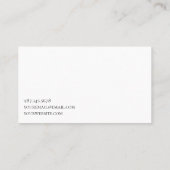 Visitekaartje voor interieurmeubelen (Achterkant)