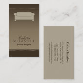 Visitekaartje voor interieurontwerp/decorator (Voorkant / Achterkant)