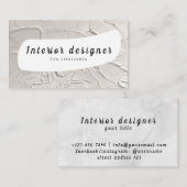 Visitekaartje voor interieurontwerper (Voorkant / Achterkant)