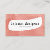 Visitekaartje voor interieurontwerper (Voorkant)