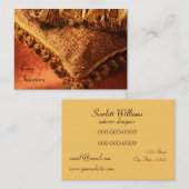 Visitekaartje voor interieurontwerper/decorator (Voorkant / Achterkant)