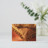 Visitekaartje voor interieurontwerper/decorator (Staand voorkant)