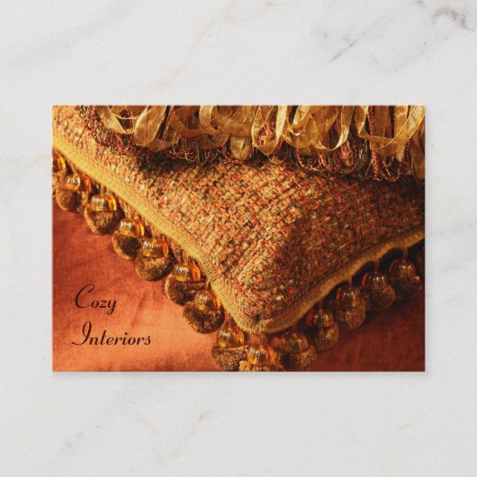 Visitekaartje voor interieurontwerper/decorator (Voorkant)