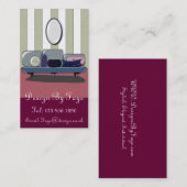 Visitekaartje voor interieurontwerper of meubelont (Voorkant / Achterkant)