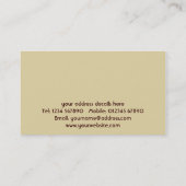 Visitekaartje voor intern ontwerp (Achterkant)