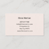 Visitekaartje voor intern ontwerp (Achterkant)