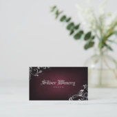 Visitekaartje voor intern ontwerp Linen Wine Silve (Staand voorkant)