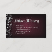 Visitekaartje voor intern ontwerp Linen Wine Silve (Achterkant)