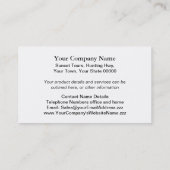 Visitekaartje voor jachtzonsondergang (Achterkant)