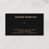 Visitekaartje, voor jou visitekaartje (Achterkant)