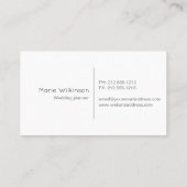 Visitekaartje voor kalligrafie (Achterkant)