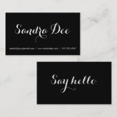 Visitekaartje voor kalligrafie (Voorkant / Achterkant)