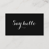 Visitekaartje voor kalligrafie (Achterkant)