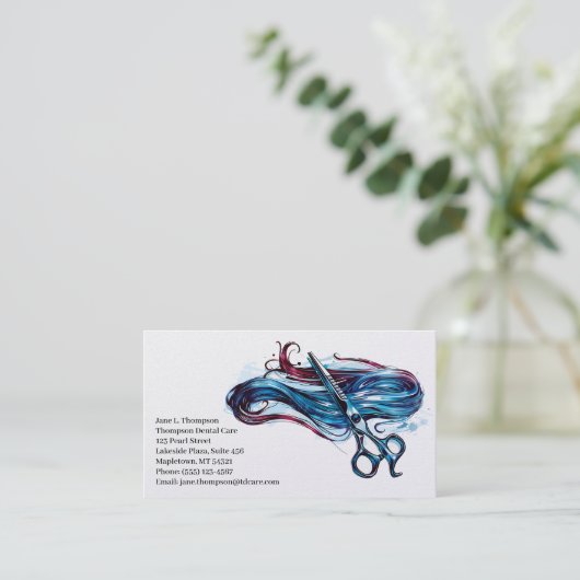 Visitekaartje voor kapper (Staand voorkant)