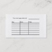 Visitekaartje voor kapper (Achterkant)