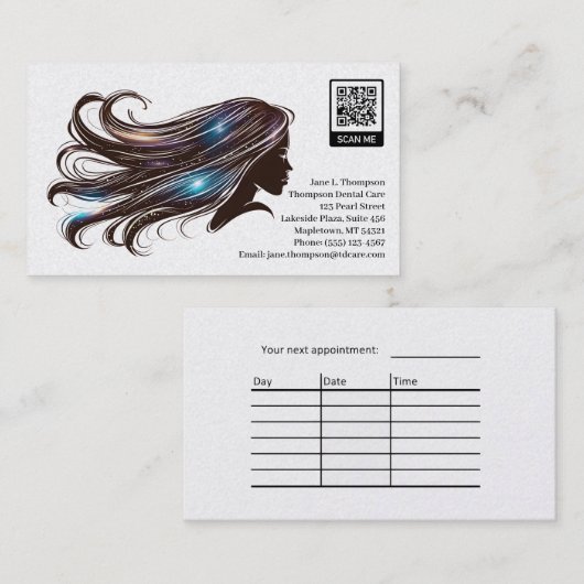 Visitekaartje voor kapper (Voorkant / Achterkant)