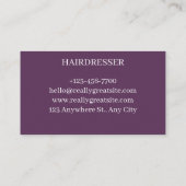visitekaartje voor kappersen (Achterkant)