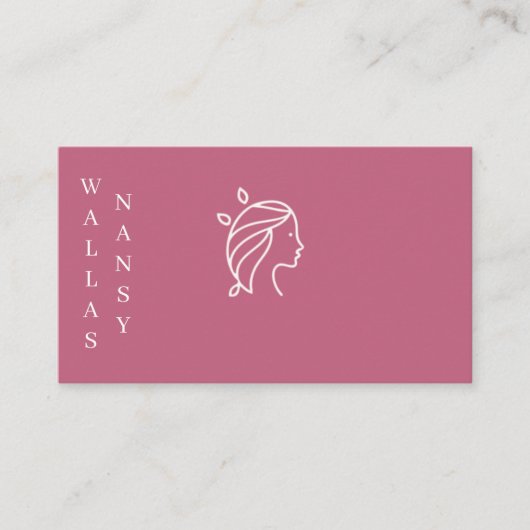 visitekaartje voor kappersen (Voorkant)