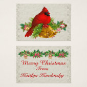 Visitekaartje voor  kardinale cadeaubehuizing - SR (Voorkant /achterkant)