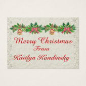 Visitekaartje voor  kardinale cadeaubehuizing - SR (Achterkant)