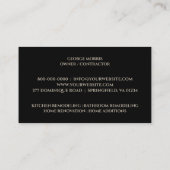 Visitekaartje voor kastenmetselwerk (Achterkant)