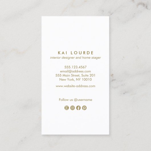 Visitekaartje voor kerstbijkantoren (Achterkant)