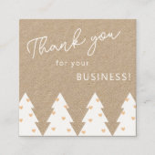 Visitekaartje voor kerstwaardering voor klanten (Voorkant)