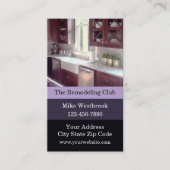 Visitekaartje voor keuken- en tafelkeuken (Voorkant)