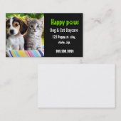 visitekaartje voor kinderdagverblijven (Voorkant / Achterkant)