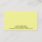 Visitekaartje voor kinderdagverblijven (Achterkant)