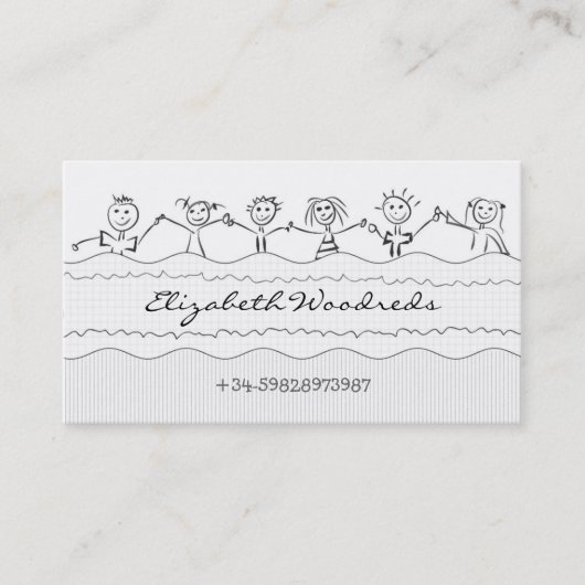 visitekaartje voor kinderen (Voorkant)