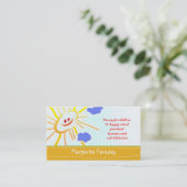 visitekaartje voor kinderen (Staand voorkant)