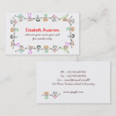 visitekaartje voor kinderen (Voorkant / Achterkant)