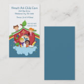 Visitekaartje voor kinderopvang (Voorkant / Achterkant)