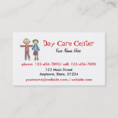 Visitekaartje voor kinderopvang (Achterkant)
