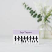 Visitekaartje voor kinderopvang (Staand voorkant)