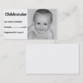Visitekaartje voor kinderopvang (Voorkant / Achterkant)
