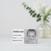 Visitekaartje voor kinderopvang (Staand voorkant)