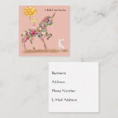 Visitekaartje voor kinderopvang Unicorn (Voorkant / Achterkant)