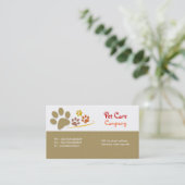 visitekaartje voor kinderverzorging (Staand voorkant)