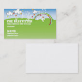 visitekaartje voor kinderverzorging (Voorkant / Achterkant)