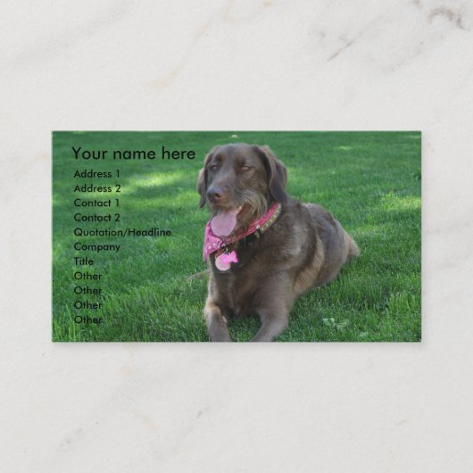 Visitekaartje voor kinderverzorging (Voorkant)