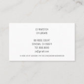 Visitekaartje voor kinderverzorging (Achterkant)